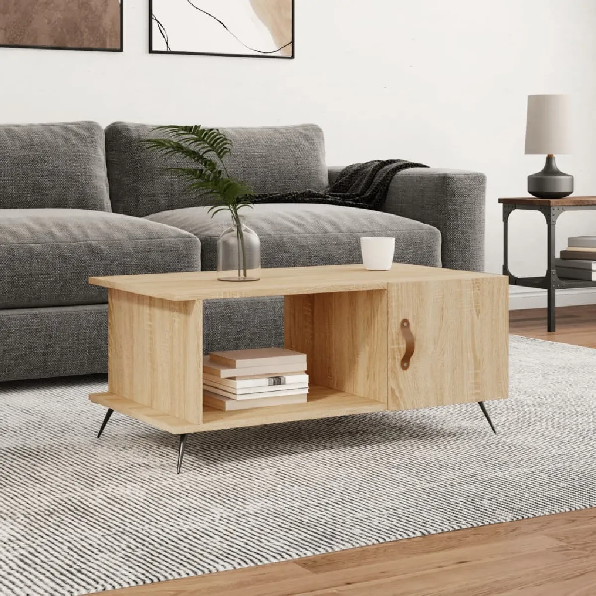 Meilleurs prix pour Maison Chic Table basse 90x50 cm - Chêne sonoma