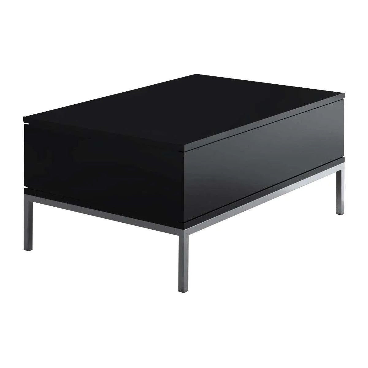 Comparer les prix de Hanah Home Table Basse Lord - Noir et Argenté