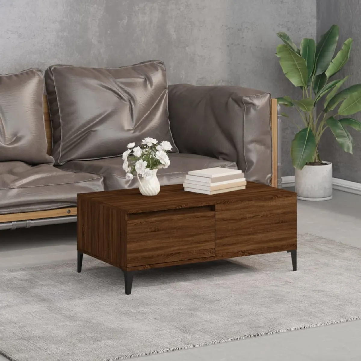 Meilleurs prix pour vidaXL Table basse chêne marron 90x50