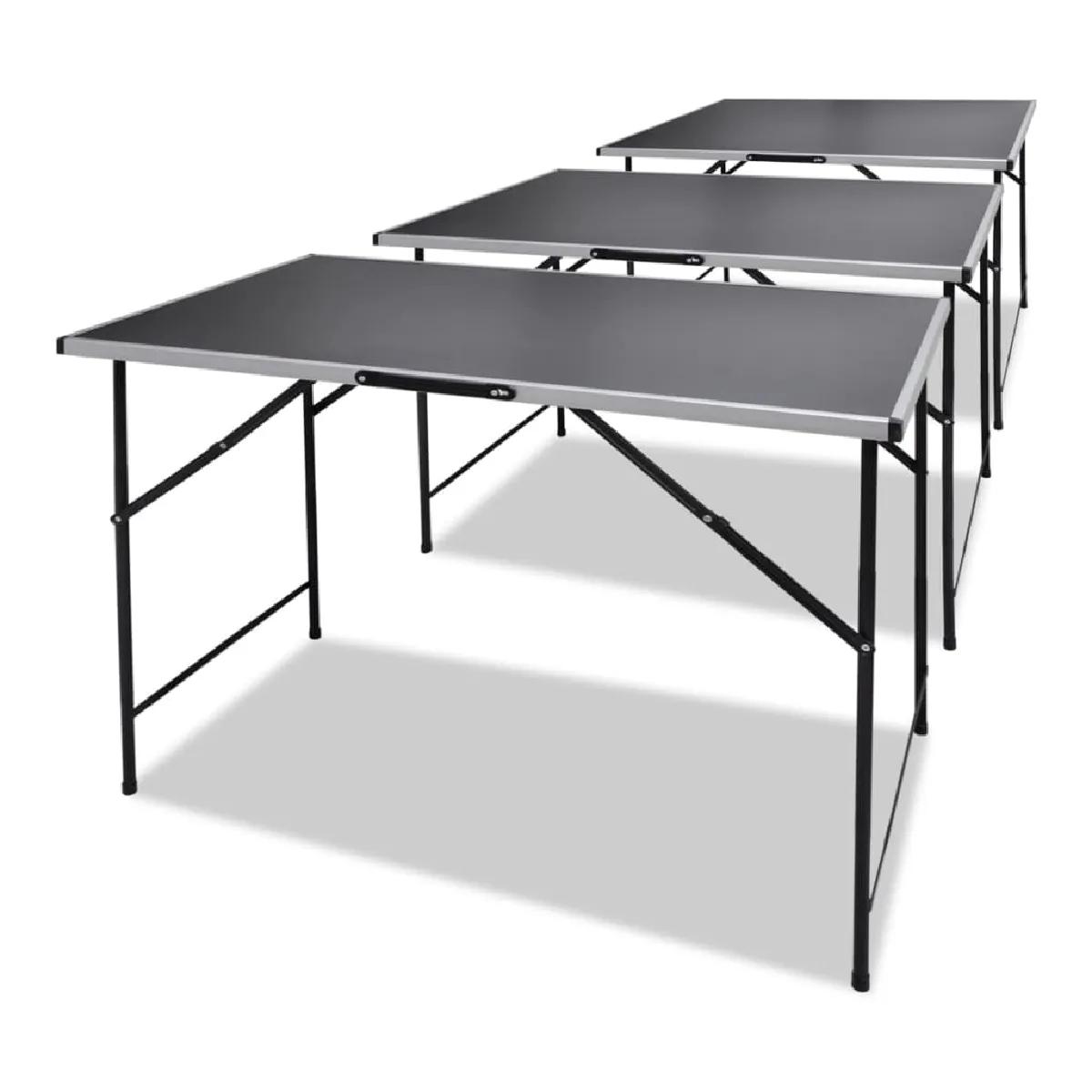 vidaXL Table à coller 3 pcs Pliable - vue 2