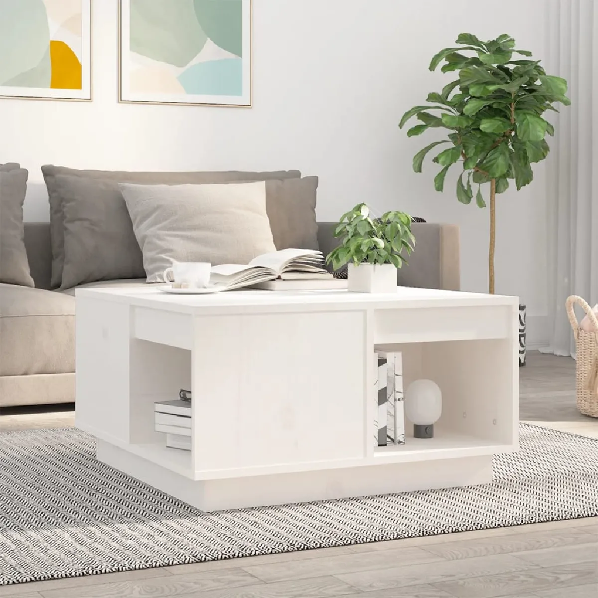 Vidaxl Blanc Table Basse