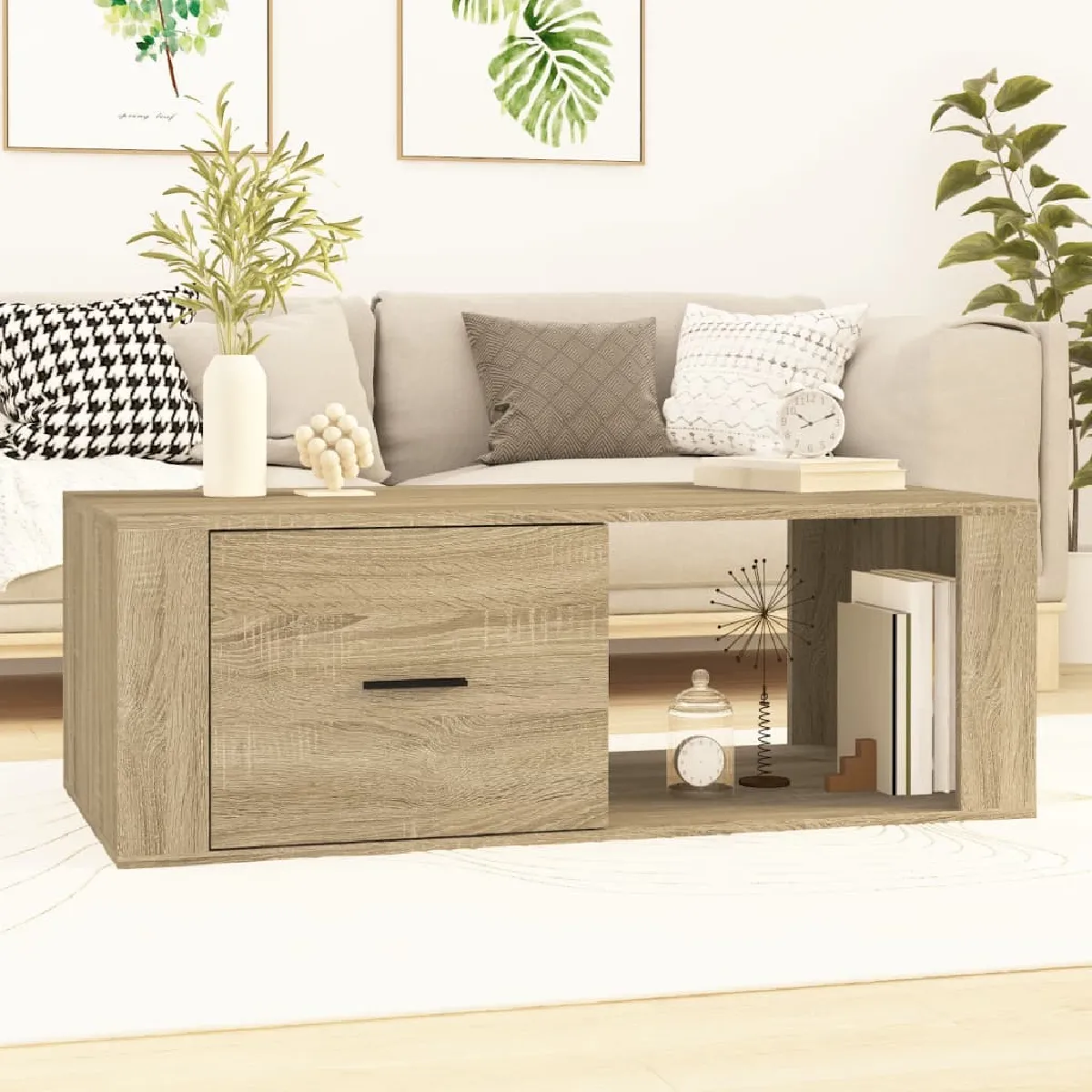 Meilleurs prix pour Maison Chic Table basse console salon chêne sonoma