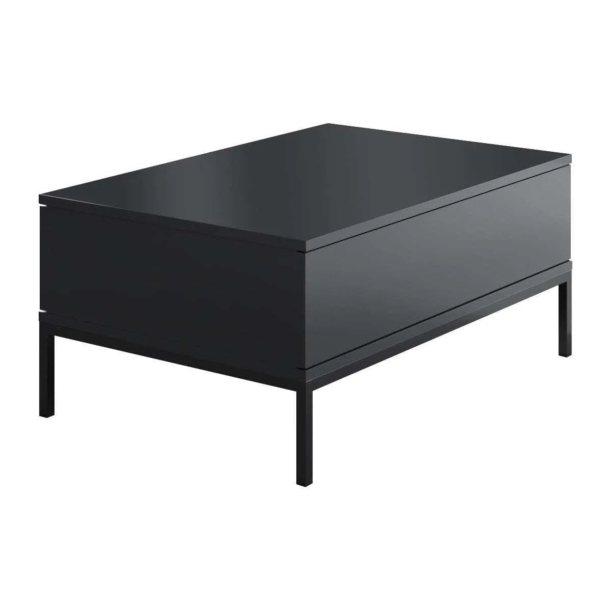 Comparer les prix de Hanah Home Table basse Lord - Anthracite et noir