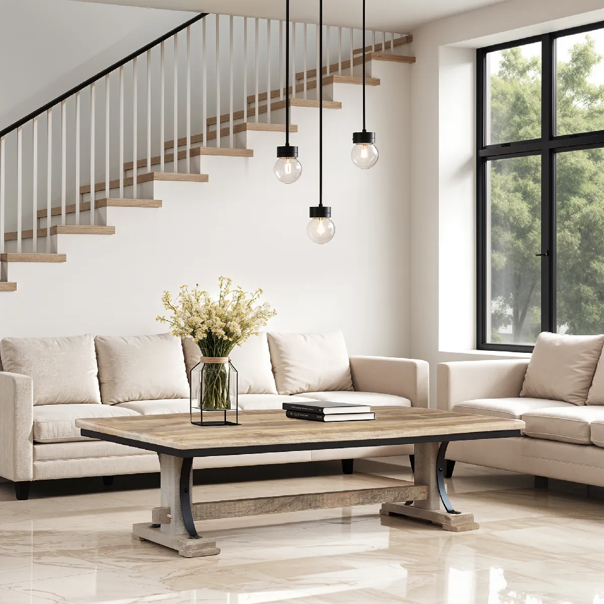 BOIS & CHIFFONS Table basse Manguier Pondicherry
