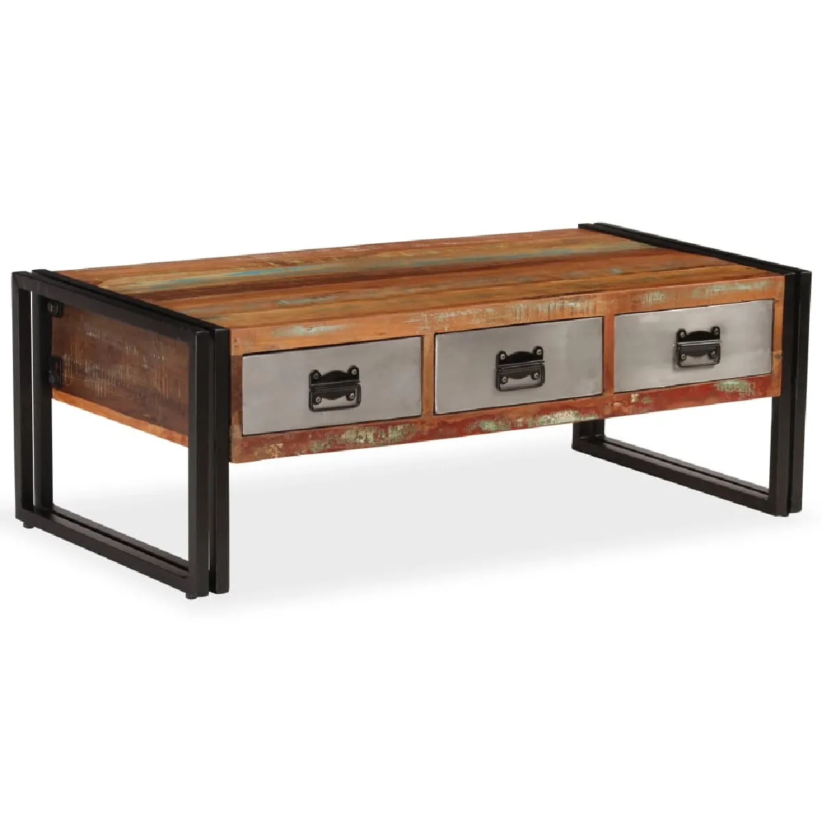 vidaXL Table basse Bois récupération