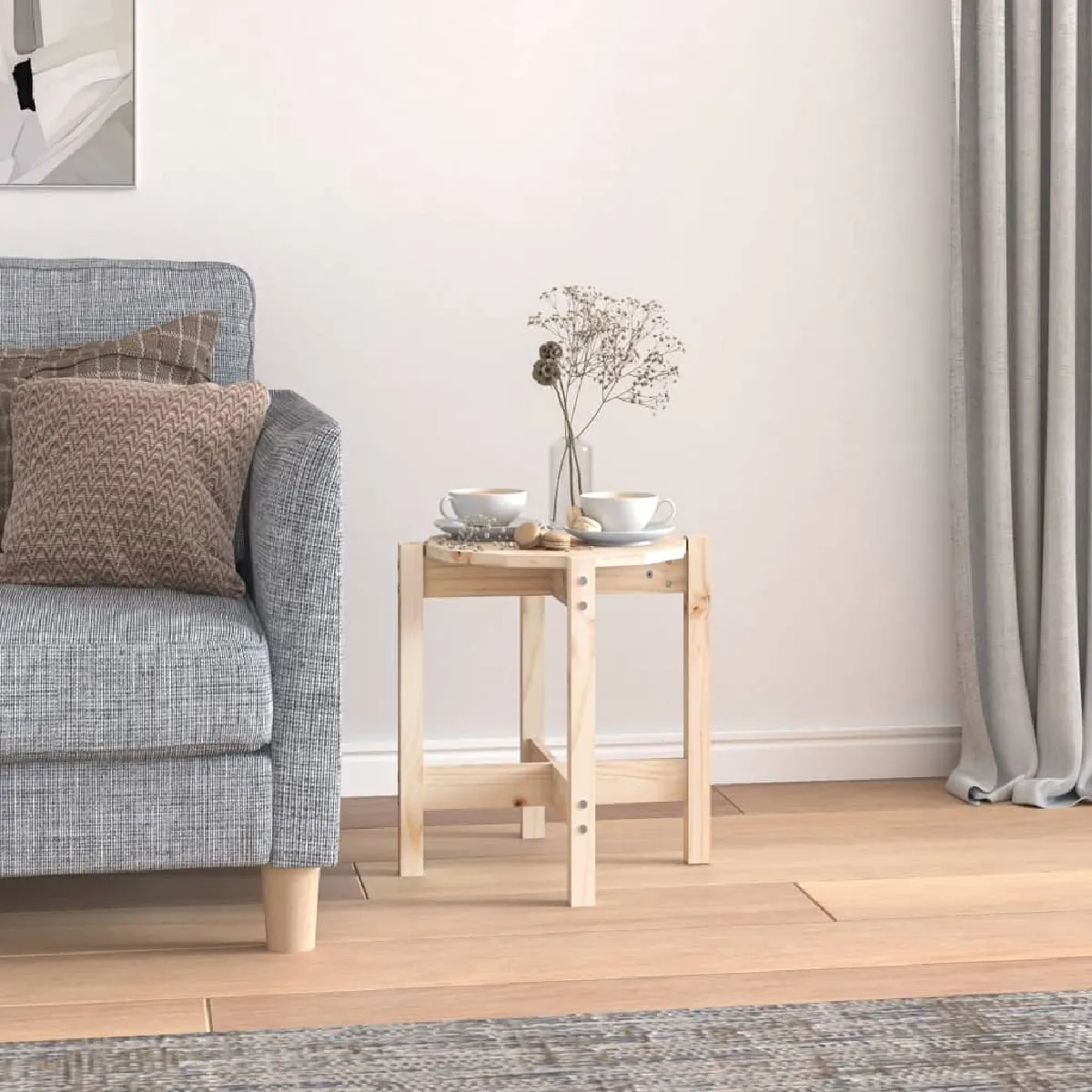 Vidaxl Table basse Bois de Pin - vue 4