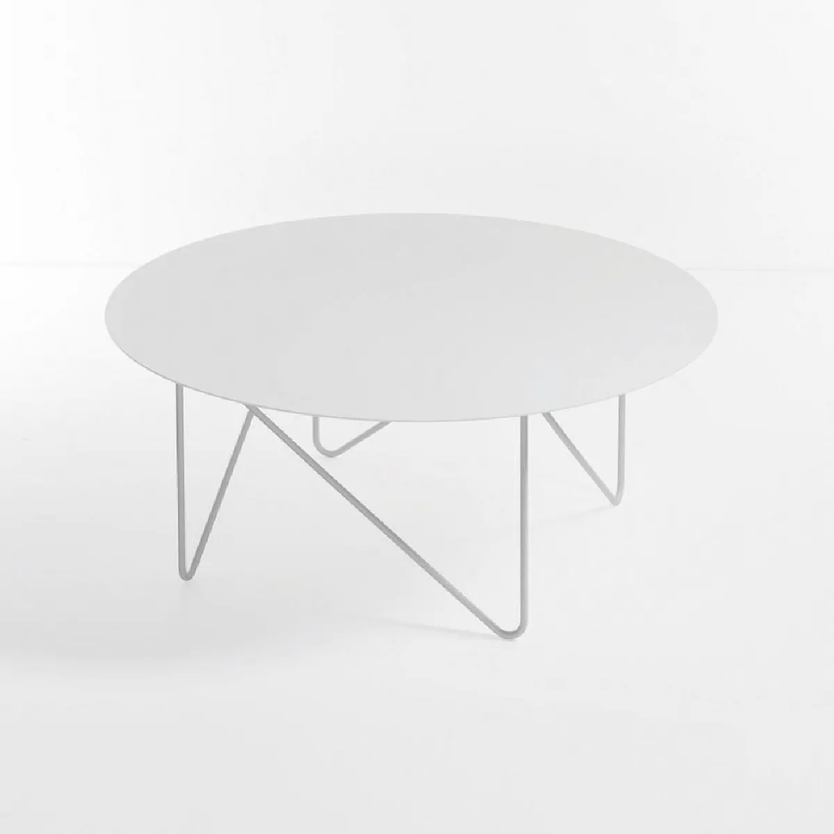 Comparer les prix de Inside 75 Table basse SHAPE - Blanc sablé