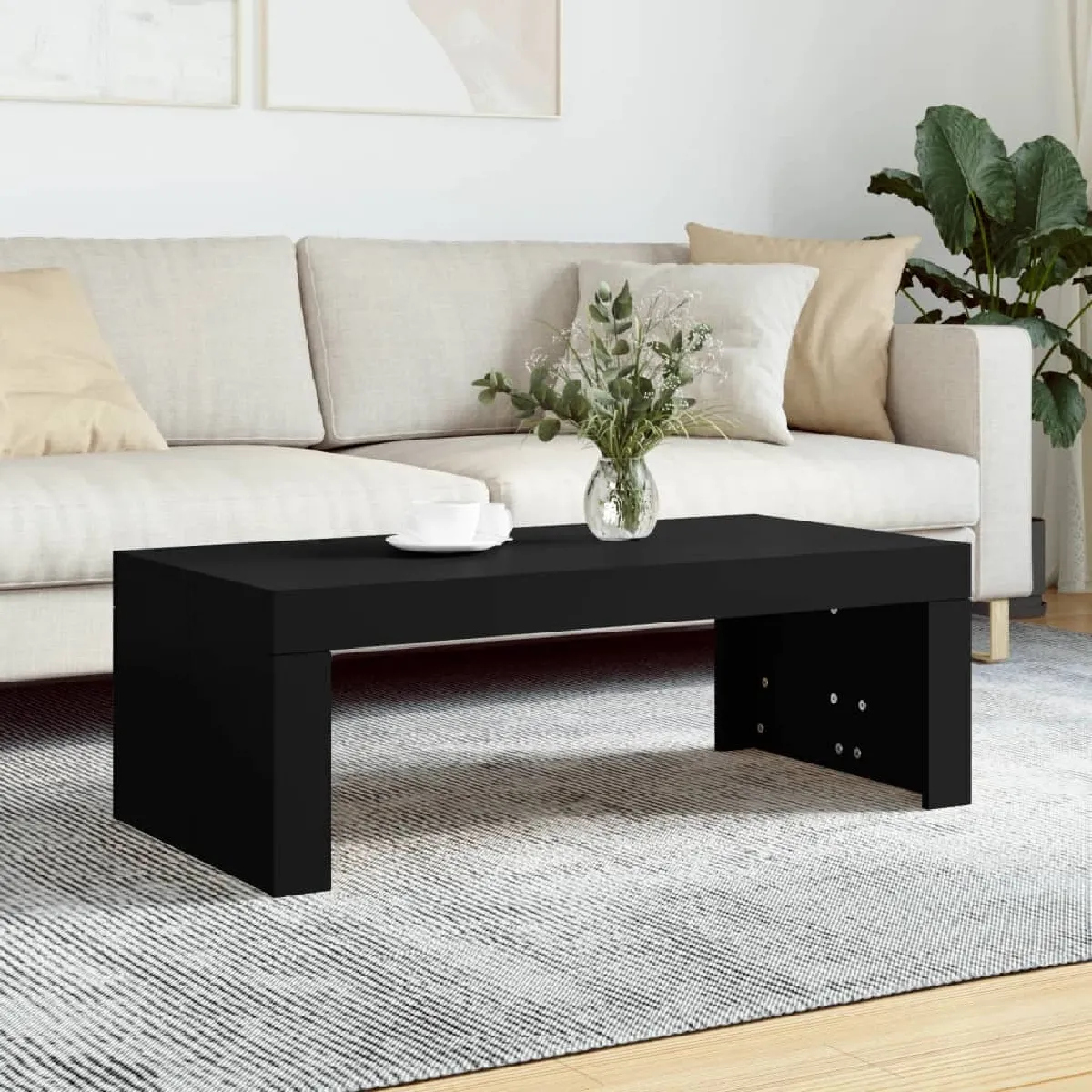 Comparer les prix de Maison Chic Table Basse MN50884 - Noir