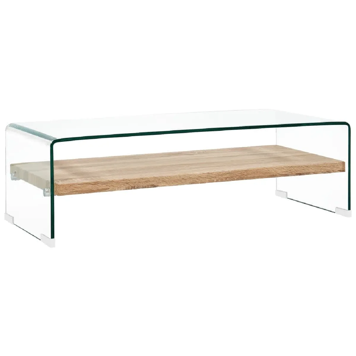 Vidaxl Clair Table Basse - Verre Trempé