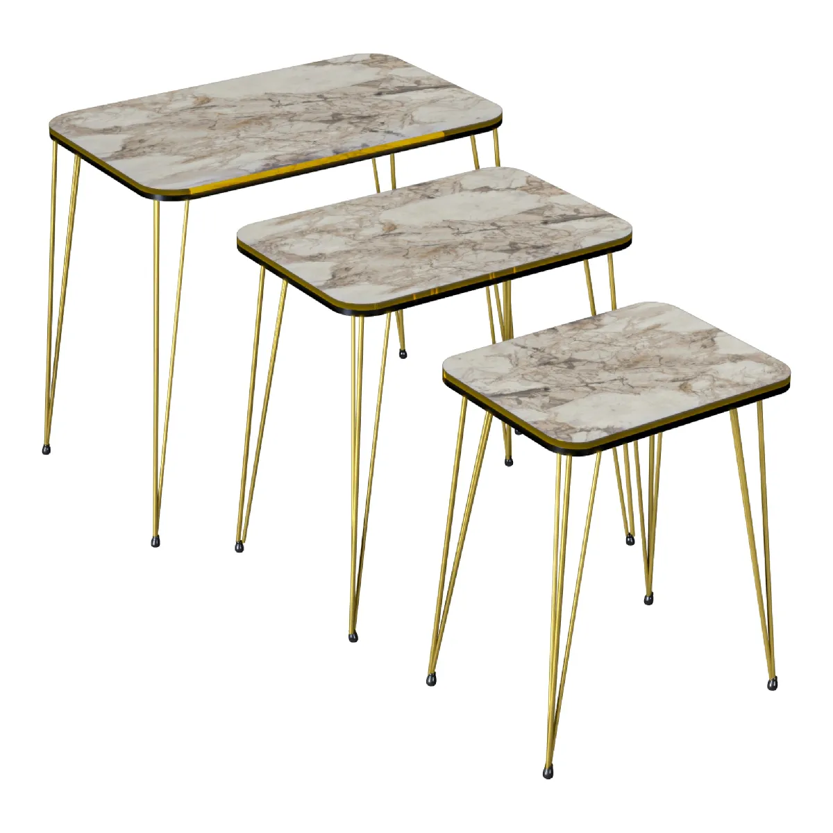 Comparer les prix de Set de tables gigognes HelloShop26