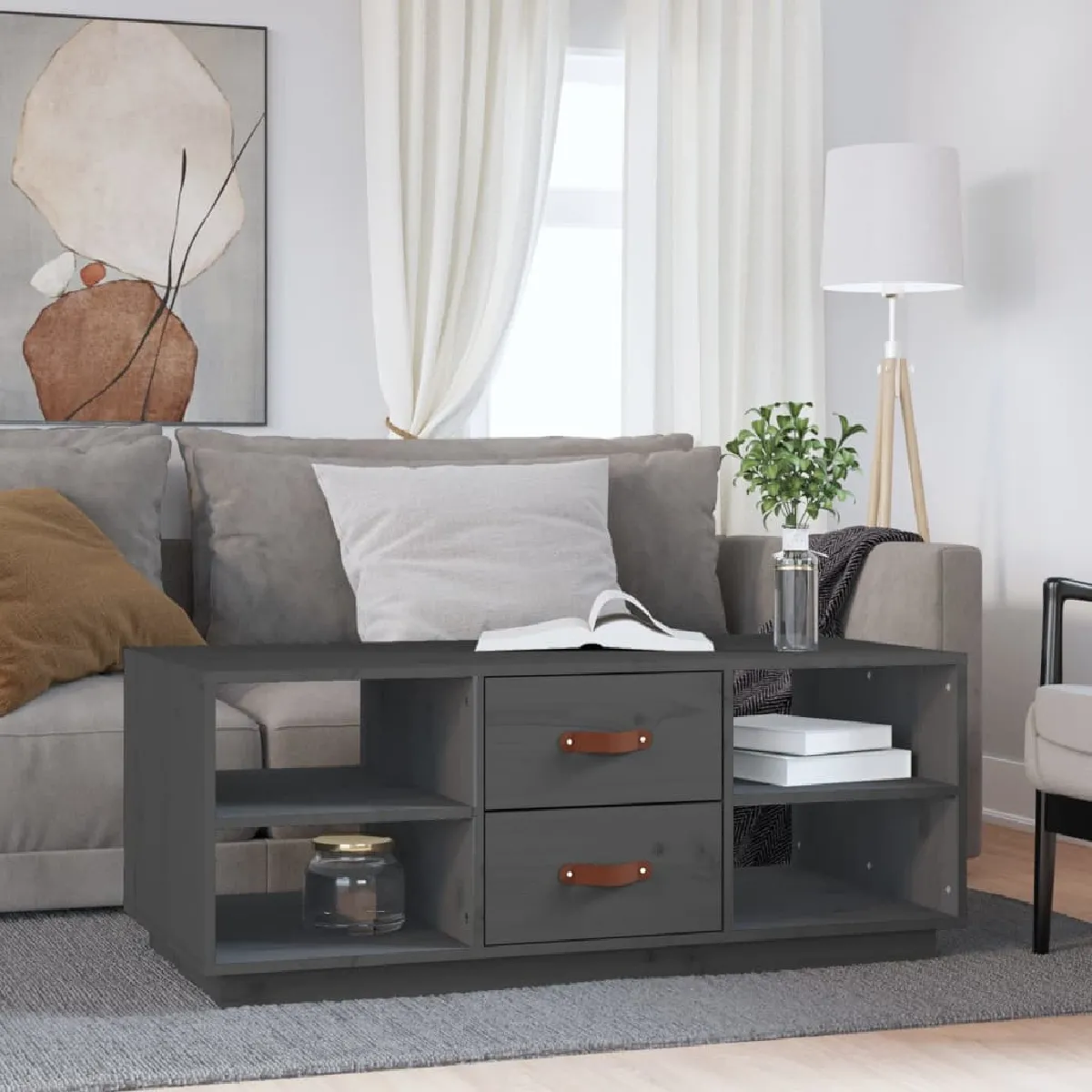 Vidaxl Table Basse - Bois De Pin
