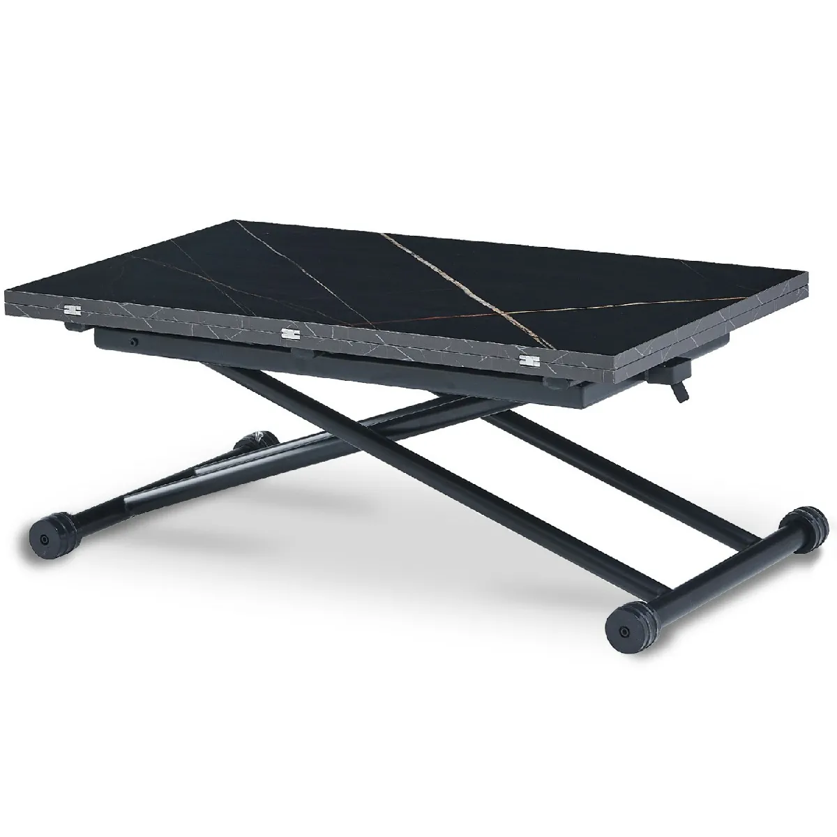 Table basse effet céramique - Noir