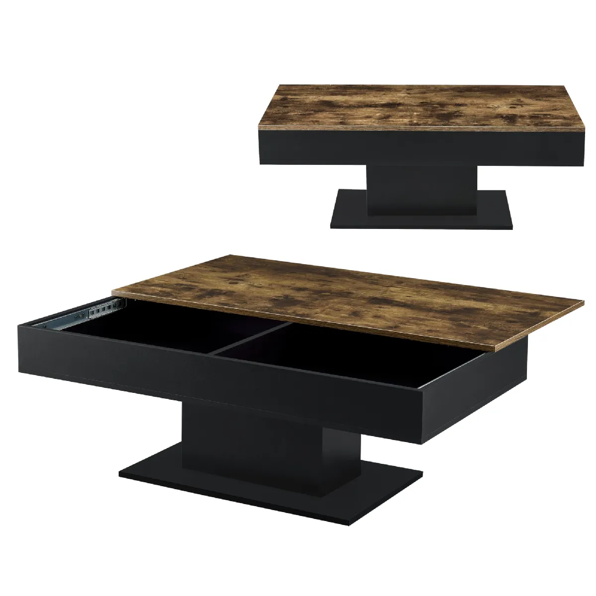 Meilleurs prix pour Table basse 110 cm - Bois effet noir