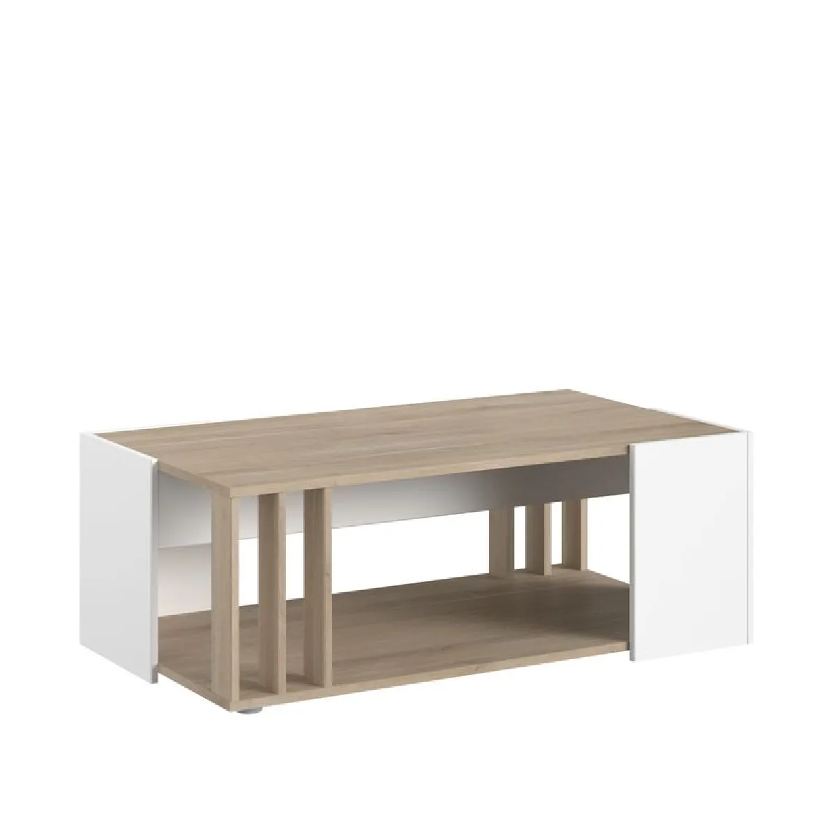 Comparer les prix de Table basse OMBRE chêne et blanc