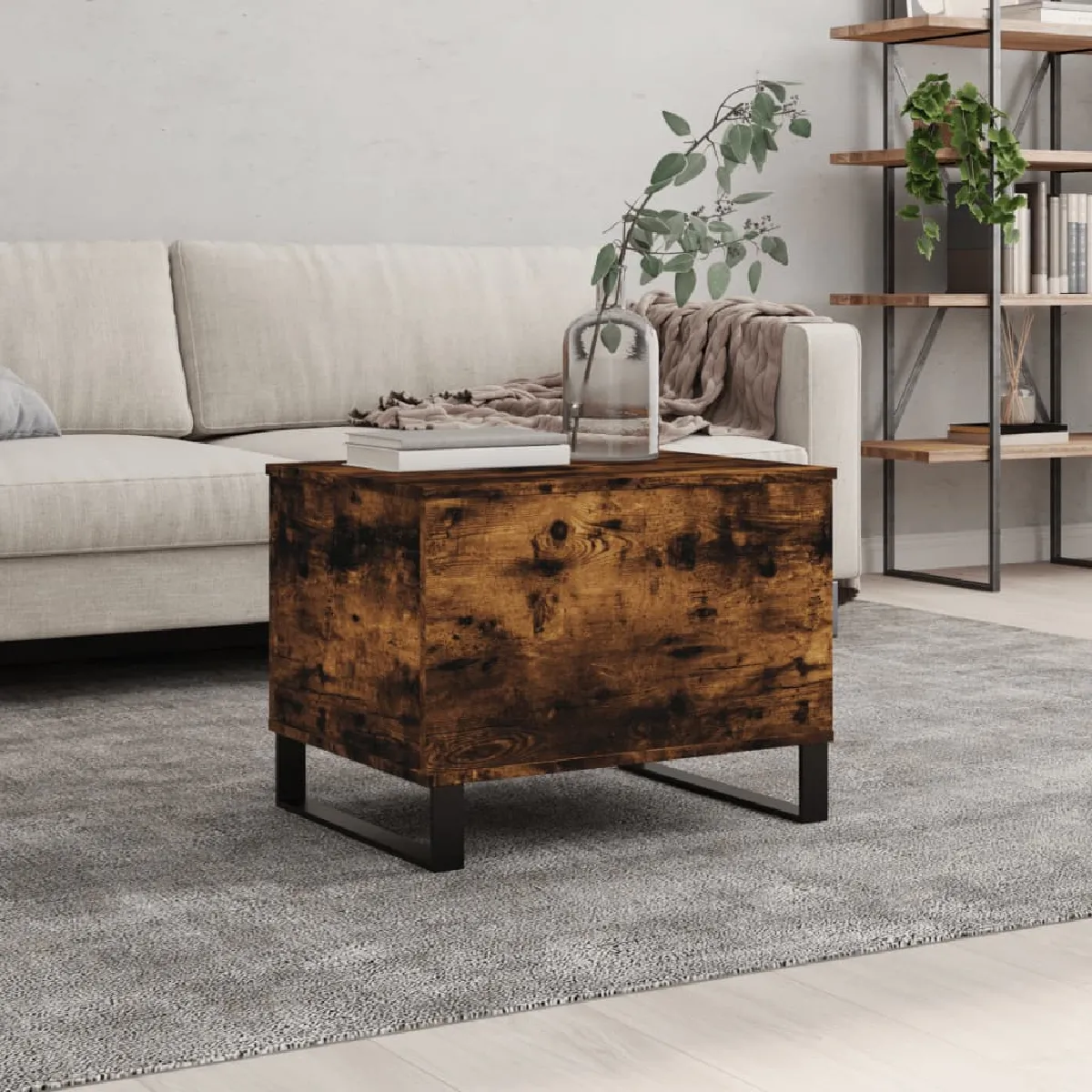Meilleurs prix pour vidaXL Table Basse Chêne Fumé 60 cm