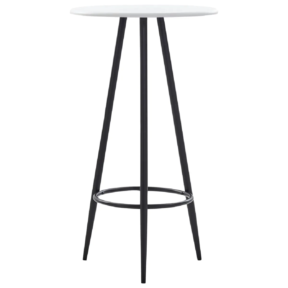 VidaXL Table de Bar - Blanc