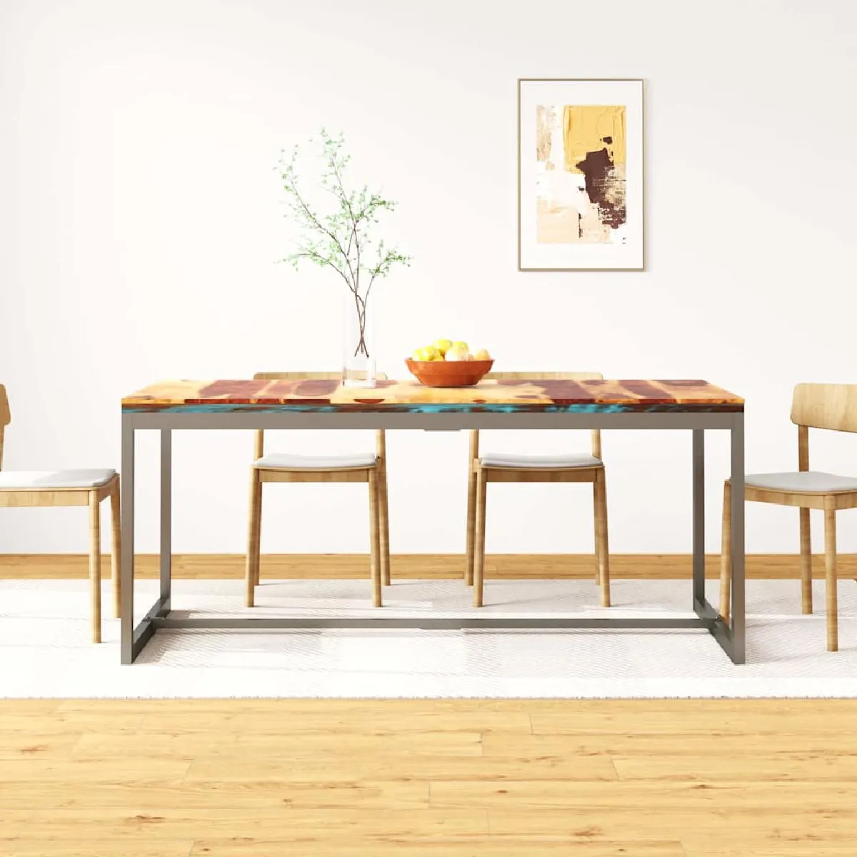Vidaxl Table À Manger - Bois Massif