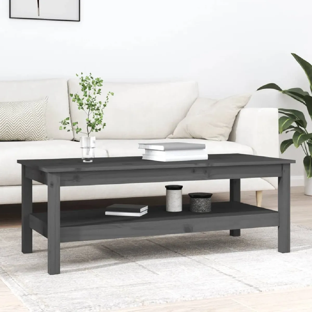 Meilleurs prix pour Maison Chic Table basse 110x50x40 cm - Gris