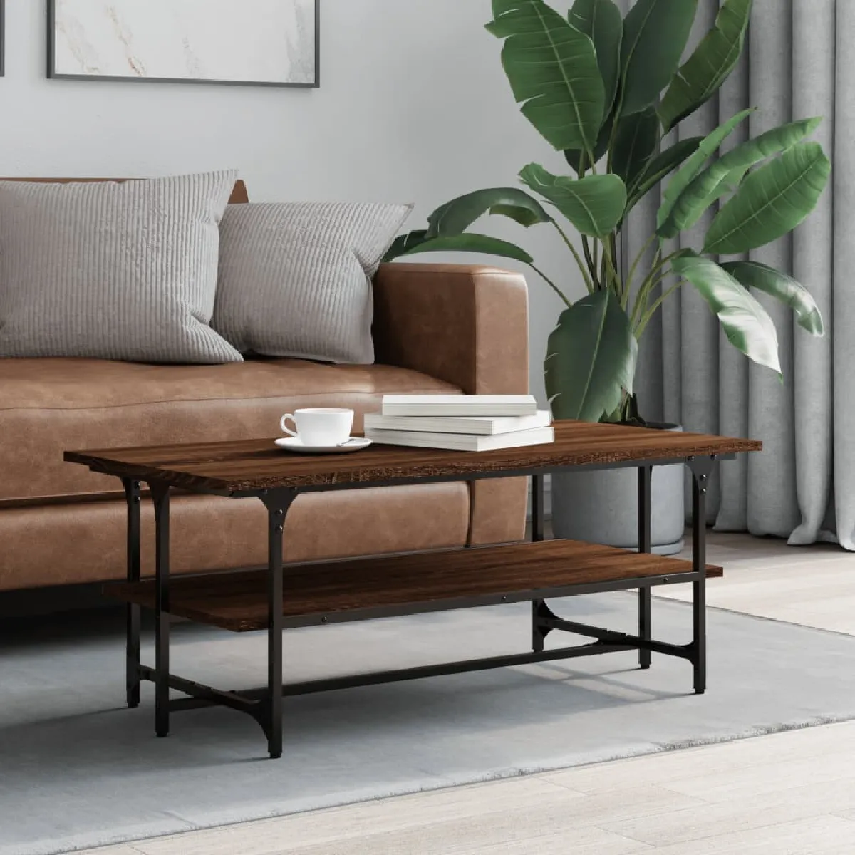 Vidaxl - Table basse Chêne Marron 100 cm