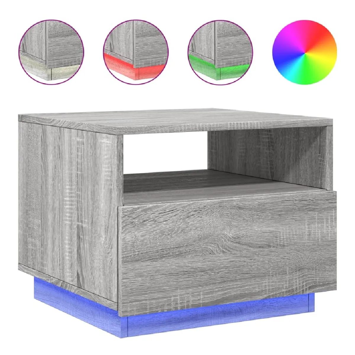 Comparer les prix de Maison Chic Table basse avec LED