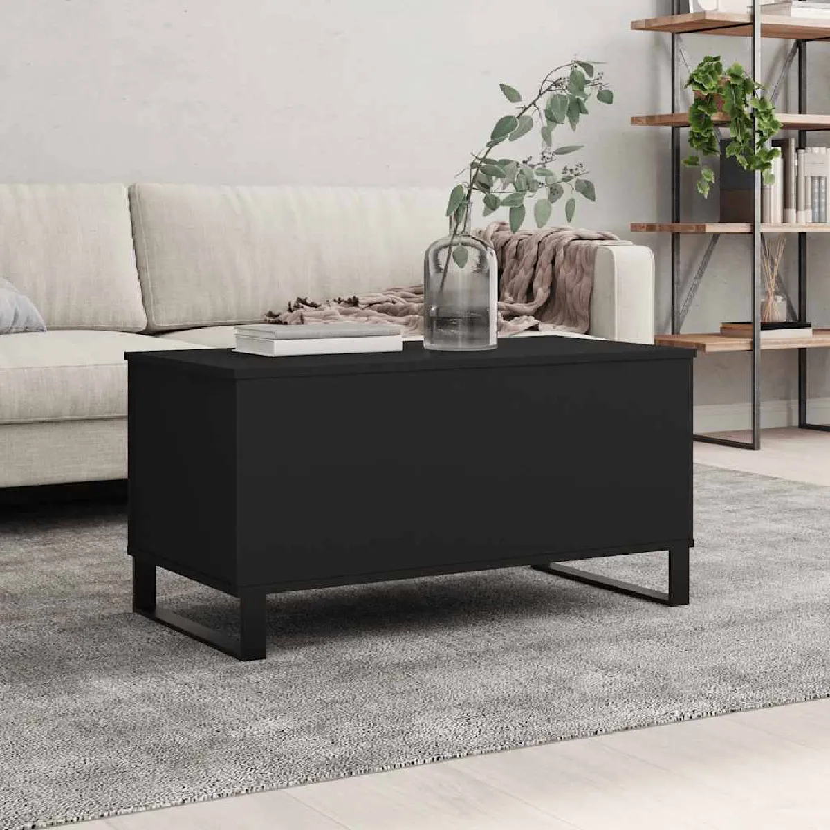 Vidaxl Noir Table Basse Bois D'ingénierie