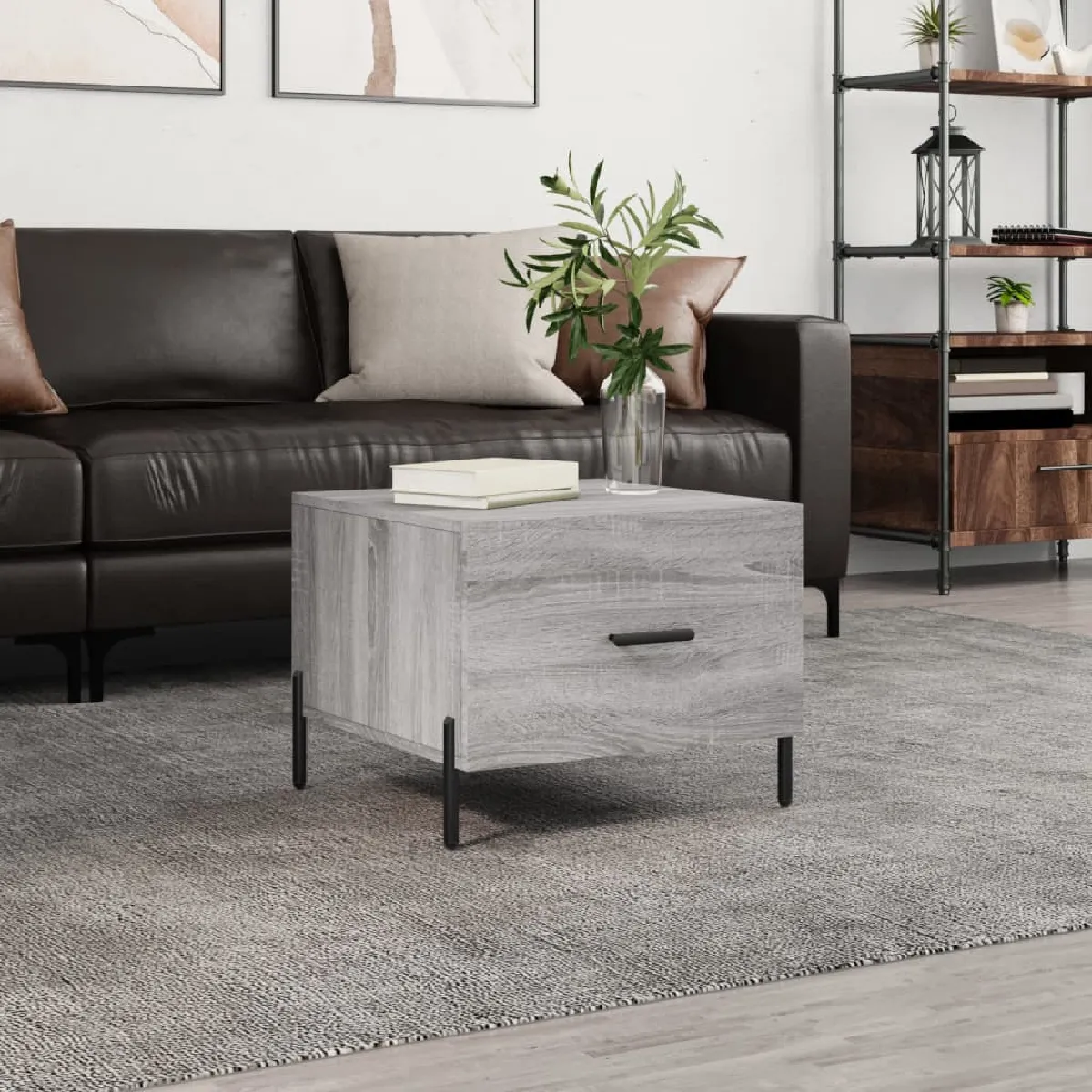 Vidaxl Gris Table Basse - Sonoma
