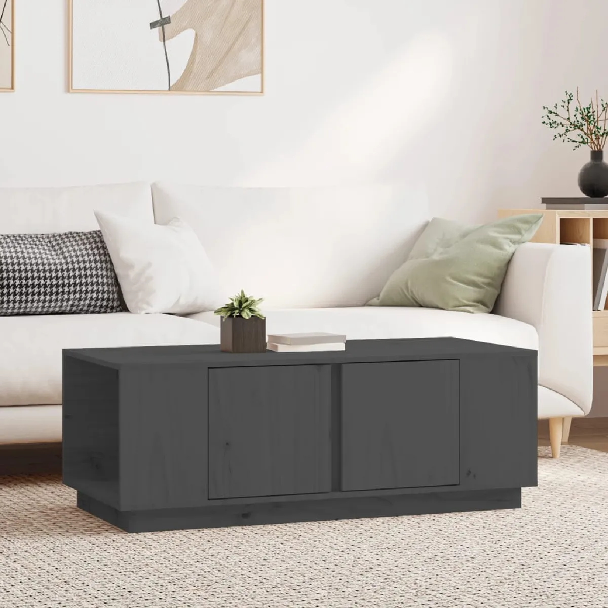 Vidaxl Gris Table Basse