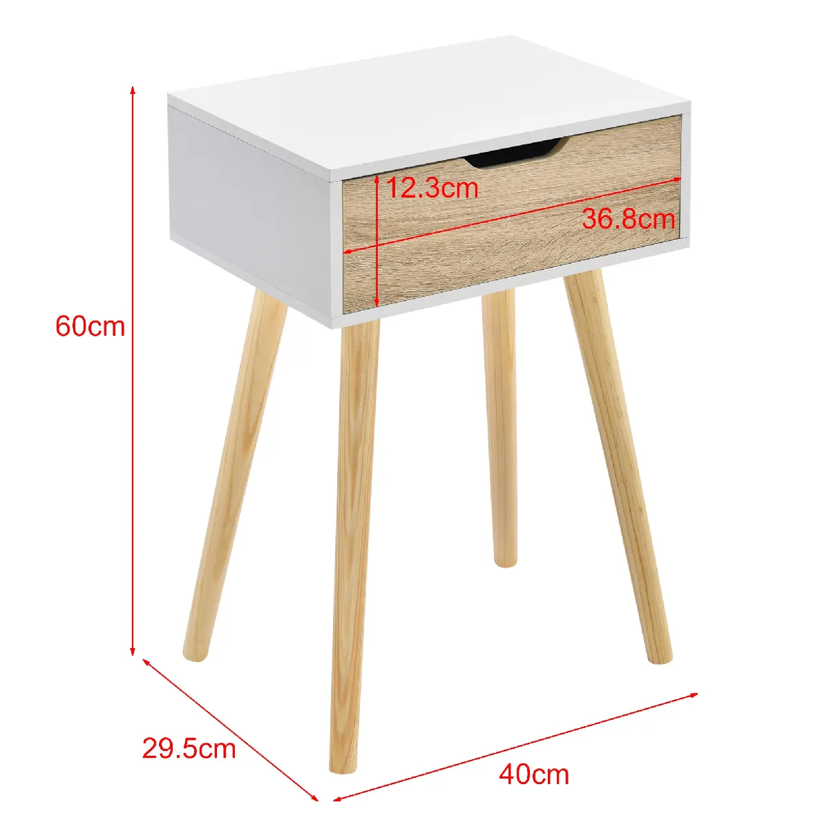 Meilleurs prix pour Table basse avec tiroir en PVC - Blanc