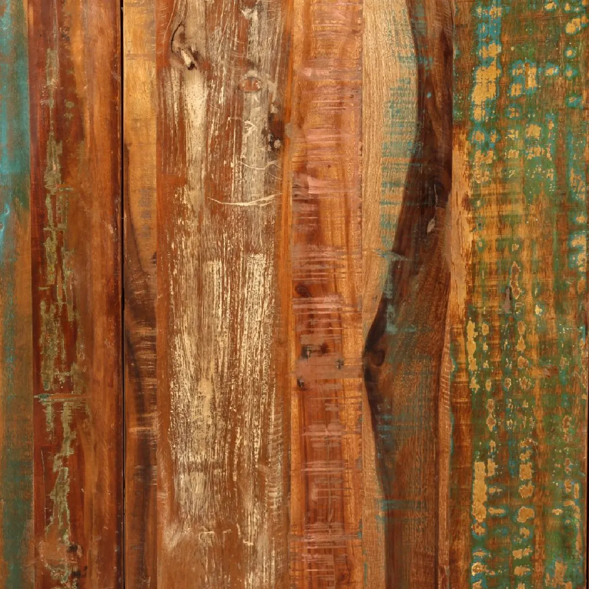 Table de salon salle &agrave; manger design bois de r&eacute;cup&eacute;ration massif 180 cm 0902184