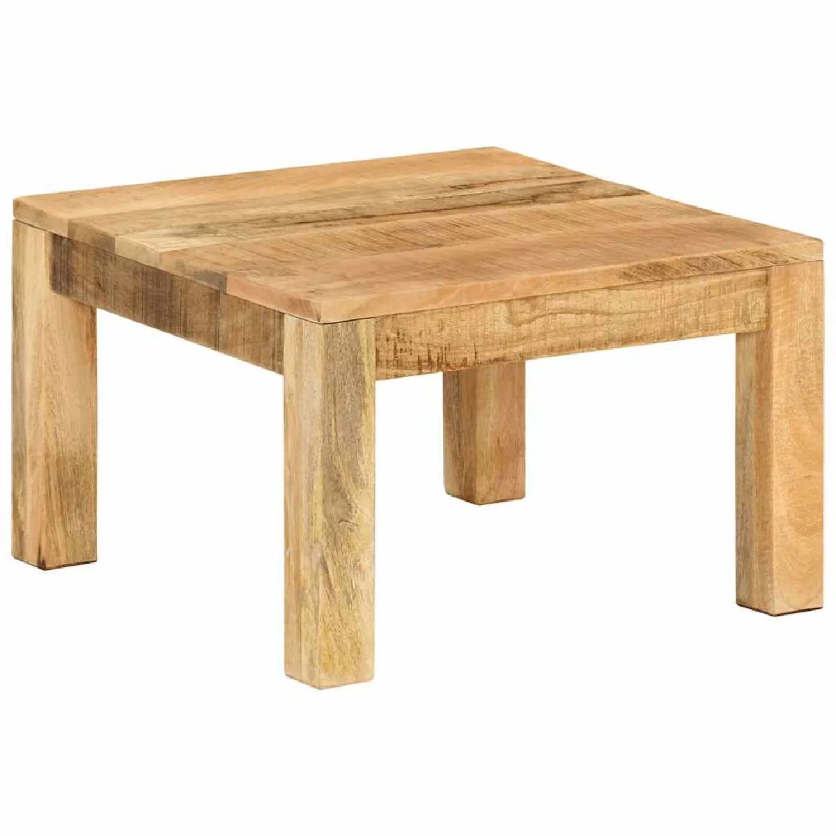 Non Communiqué Marron Vidaxl Table Basse Table D'appoint Bout De Canapé Meuble De Salle De Séjour Table De Salon Intérieur 55X55x35 Cm Bois De Manguier Massif - Image 3