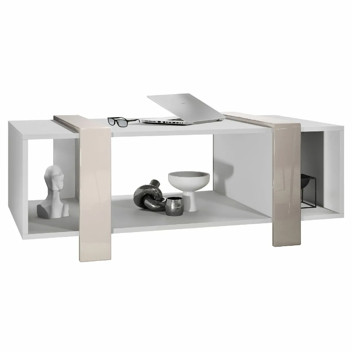 Meilleurs prix pour MPC Table Basse Blanche et Sable