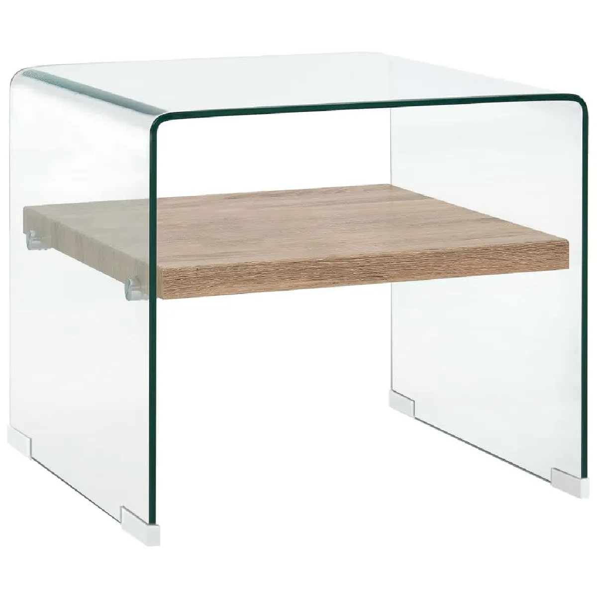 Vidaxl Clair - Ensemble Table Basse Verre Trempé