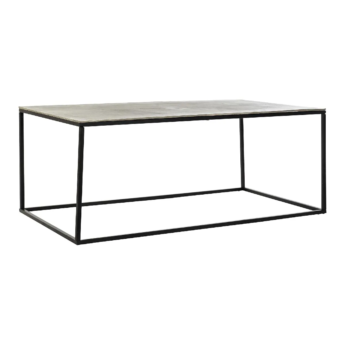 Comparer les prix de pegane Table basse aluminium métal gris/noir