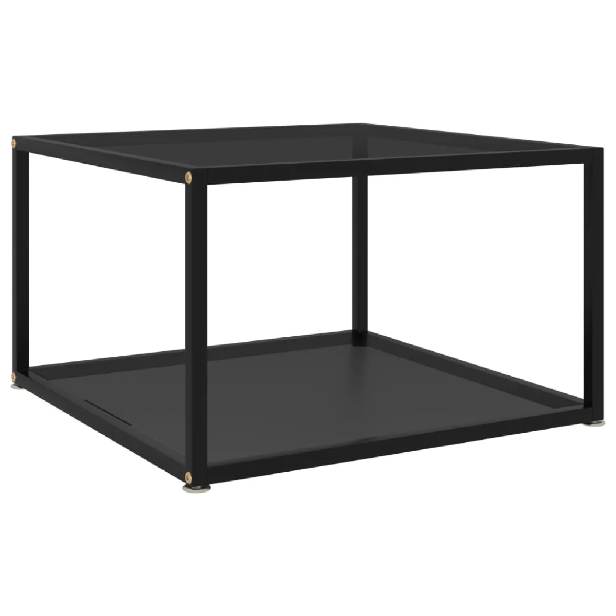 VIDAXL - Table basse - Noir - 60 x 60 x 35 cm - Image 2