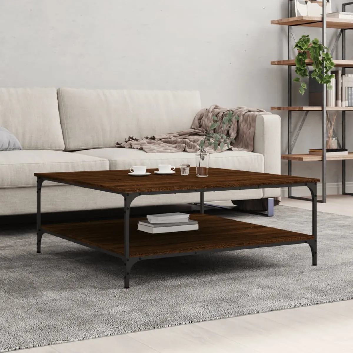 Vidaxl Table basse Chêne marron 100x100x40 cm