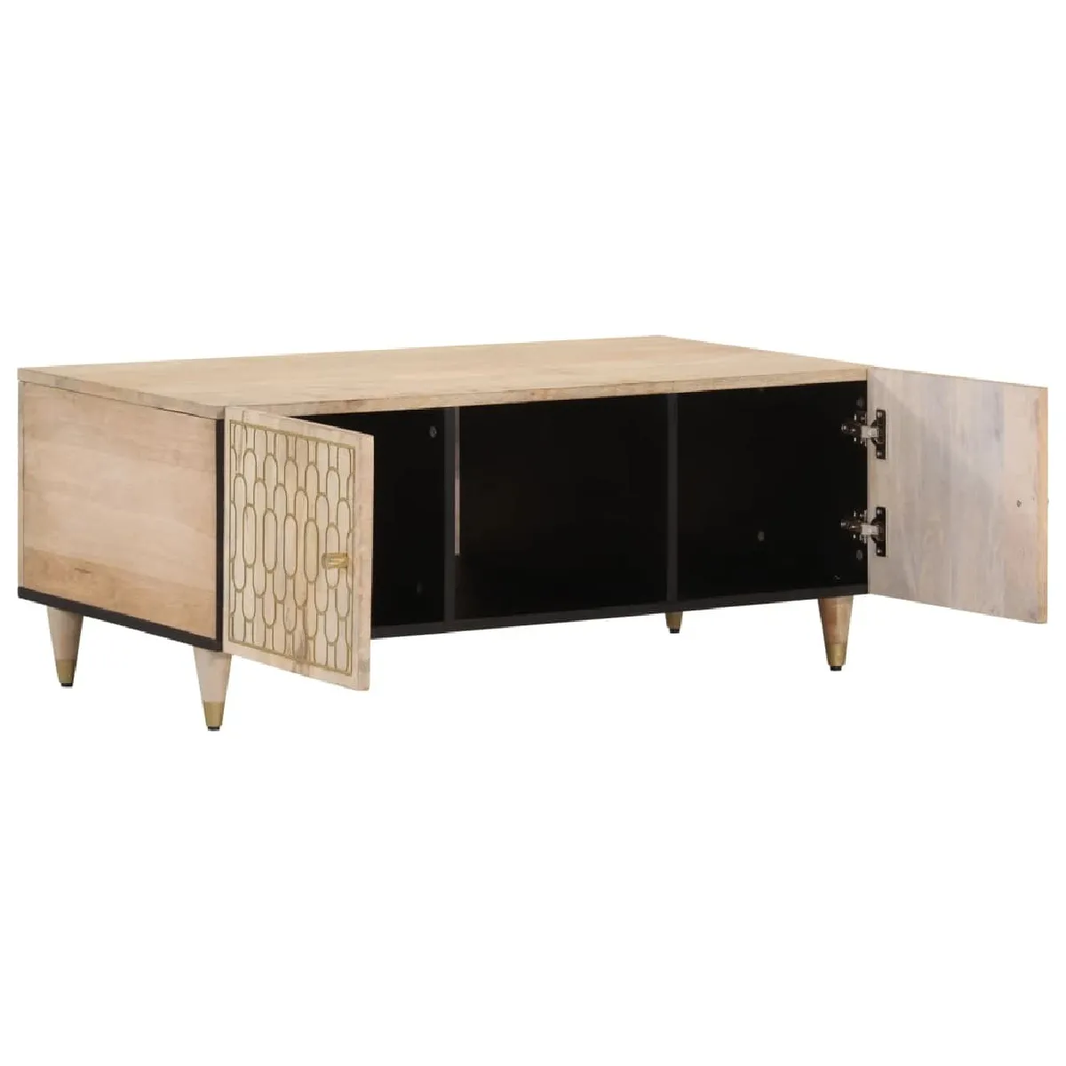Comparer les prix de Maison Chic Table basse bois de manguier GKD39978