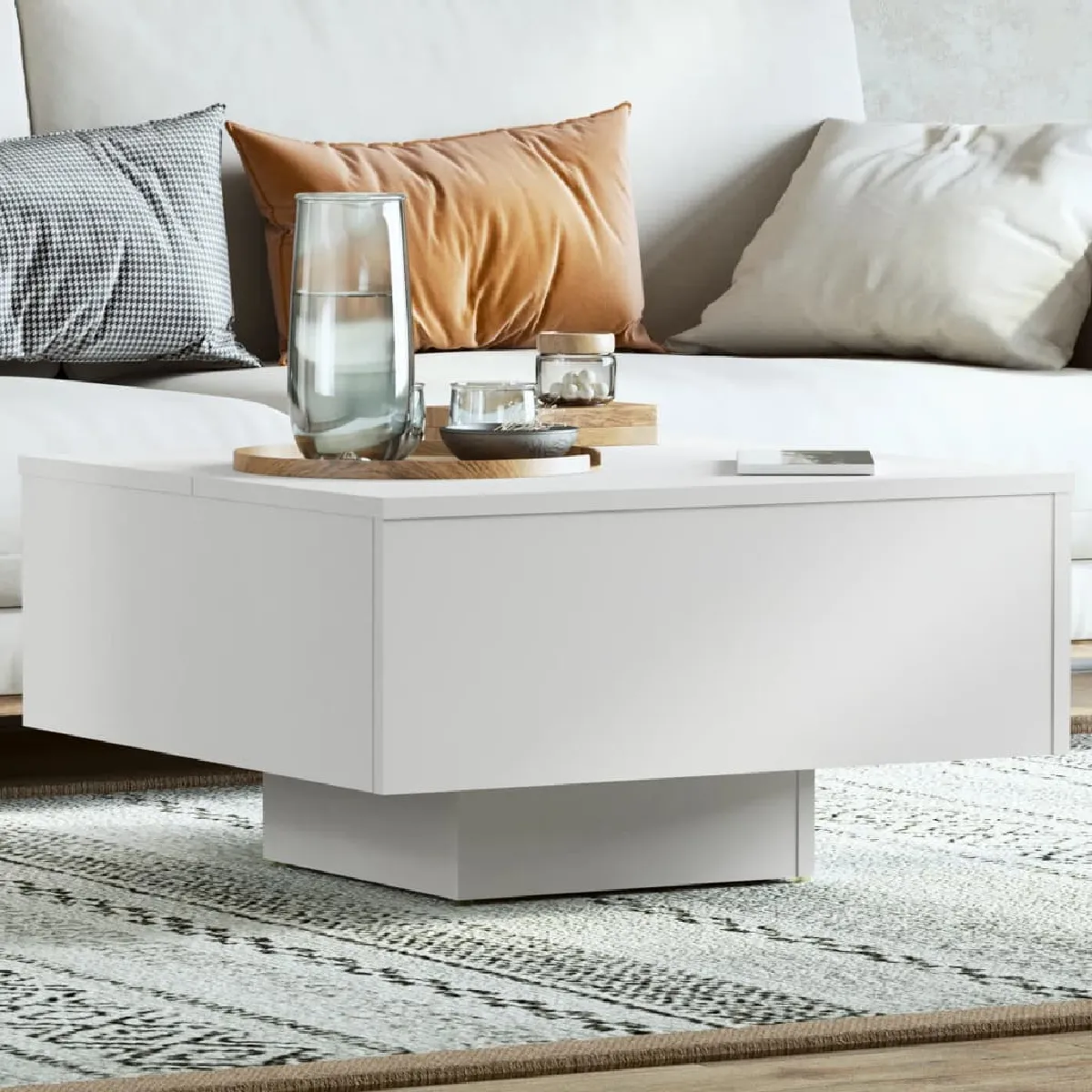 Vidaxl Table Basse Blanc 60x60x31.5