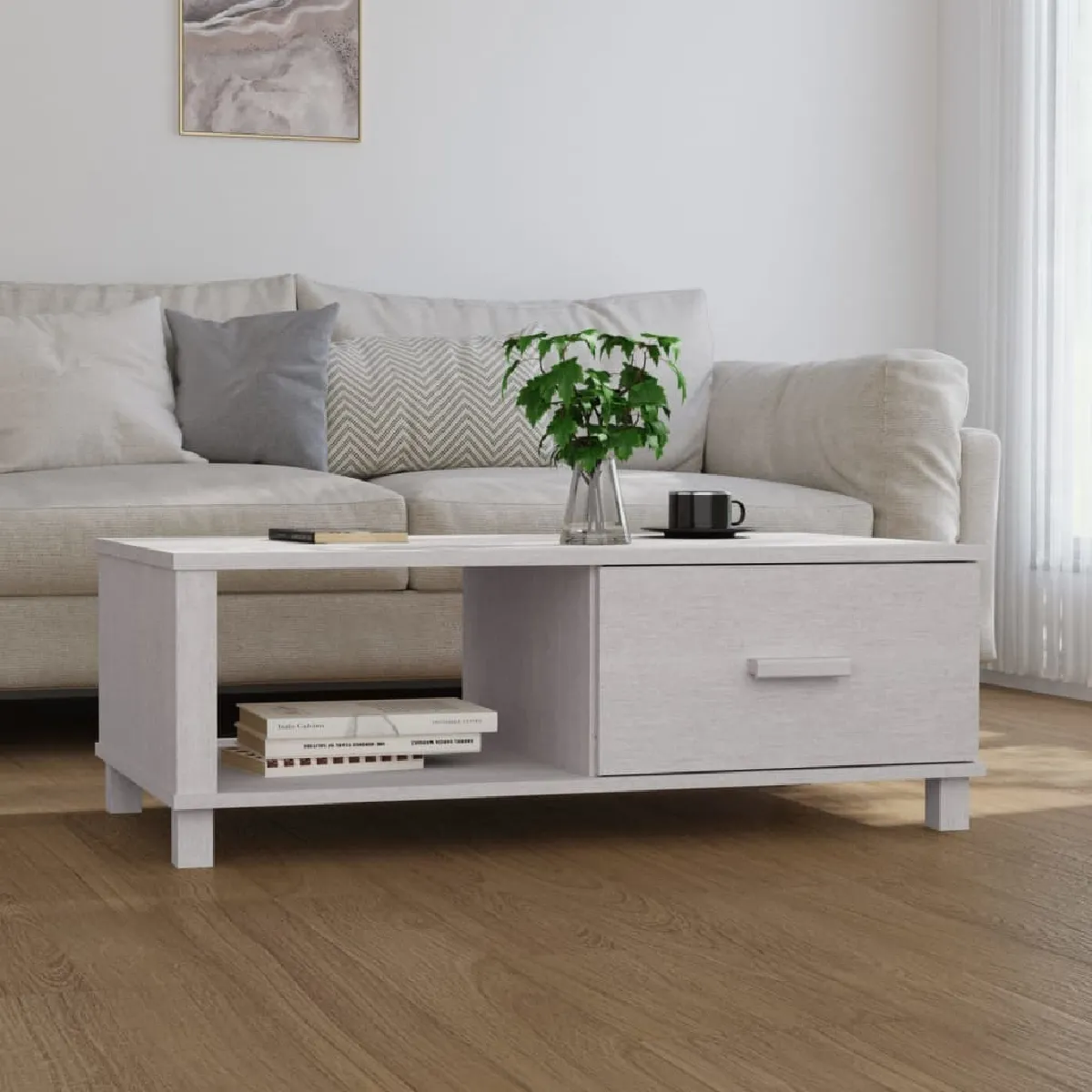 Meilleurs prix pour Maison Chic Table basse HAMAR - Blanc