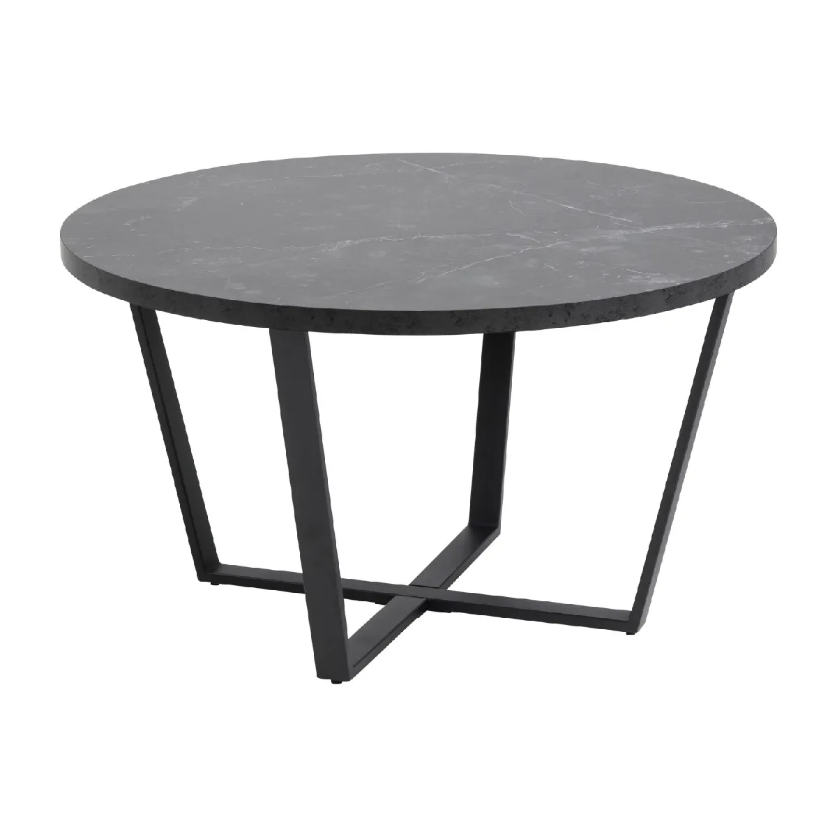 Meilleurs prix pour Concept Usine Harlem - Table basse - Effet marbre noir - Ø77 cm