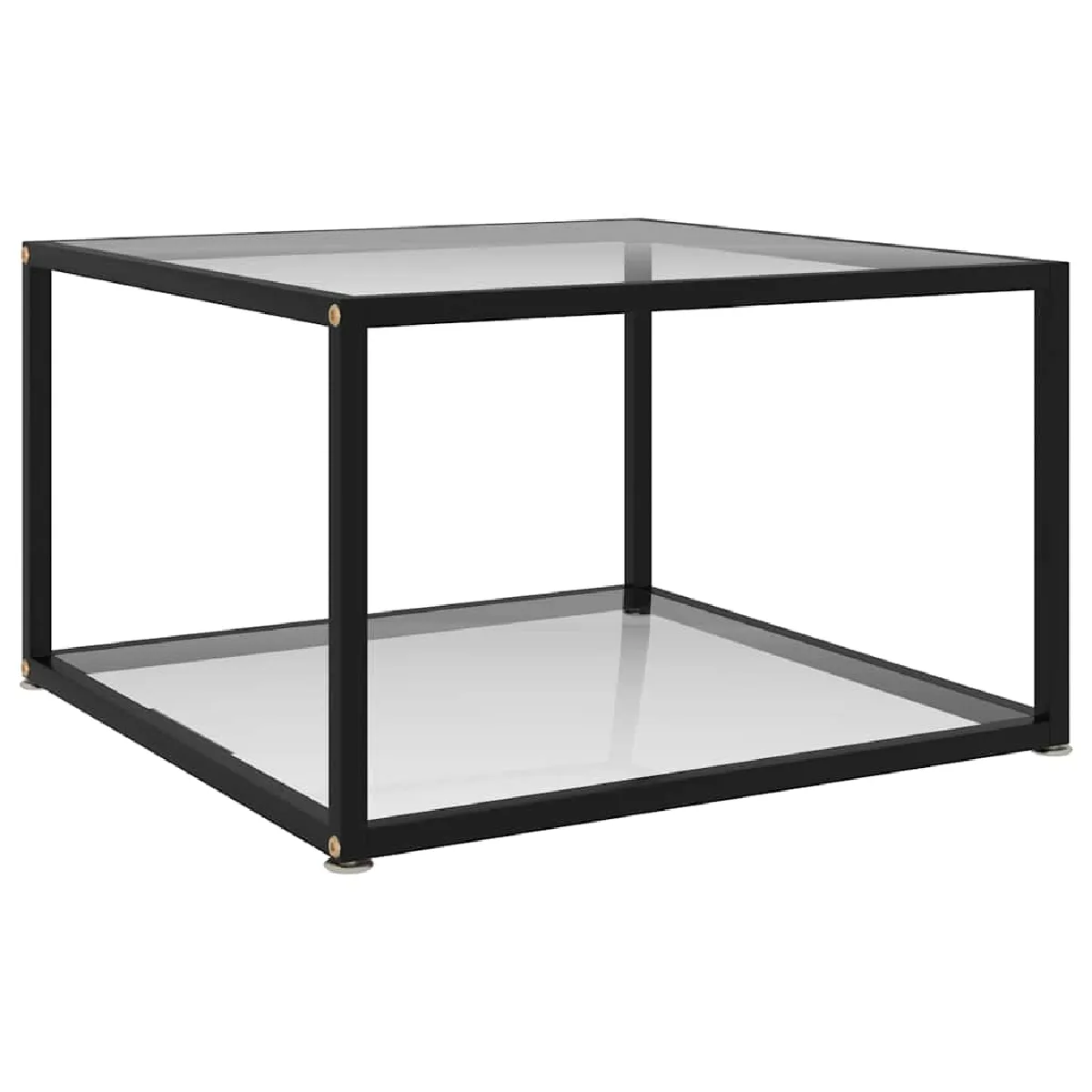 Non Communiqué Transparent Table Basse 60X60x35 Cm Verre Trempé - Image 3