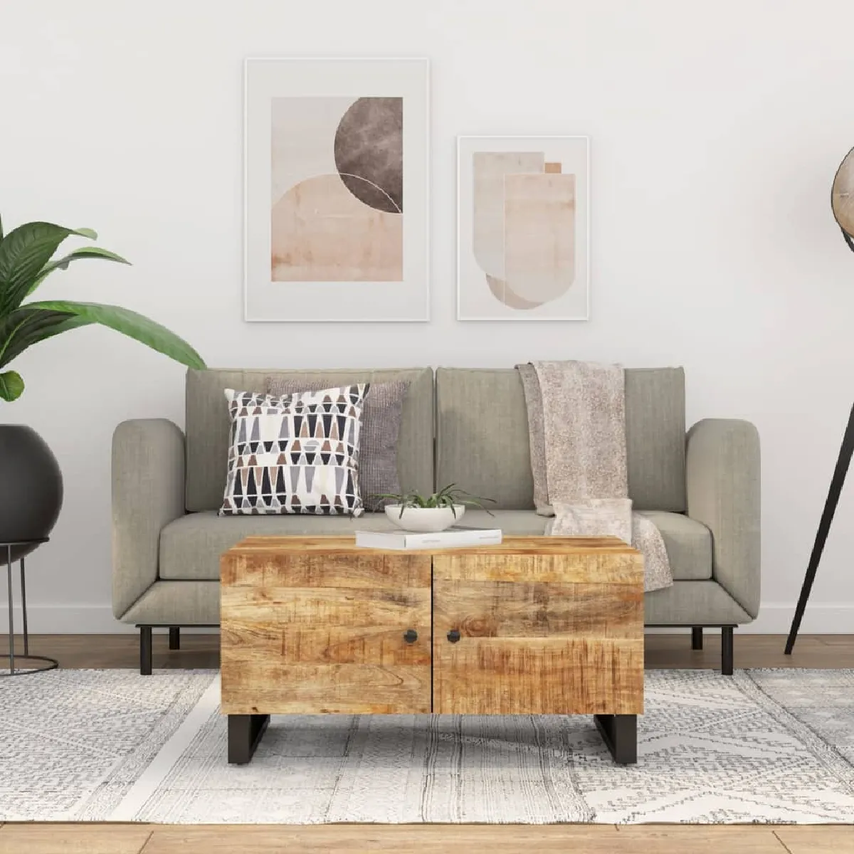 Vidaxl Table Basse - Bois De Manguier