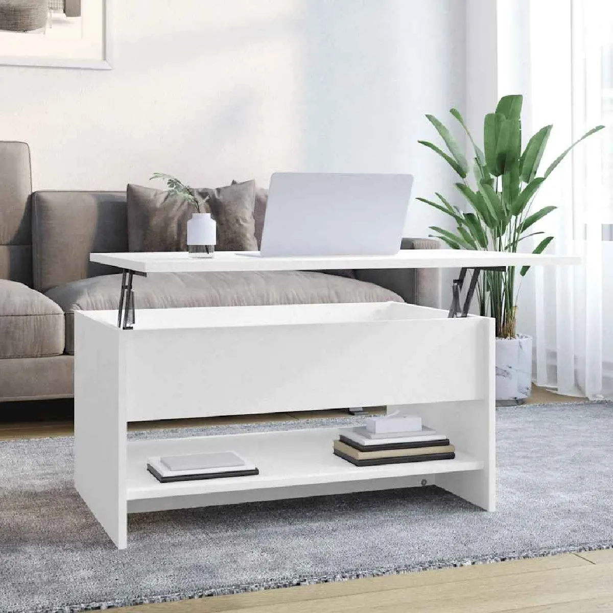 vidaXL Table basse 80x50x40 cm - vue 4