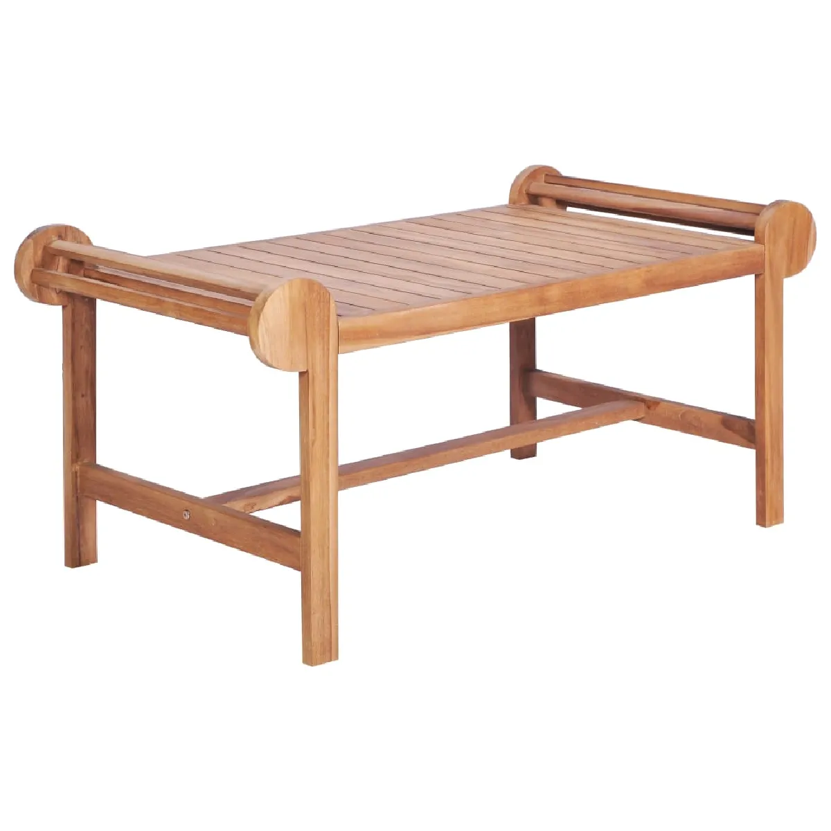 vidaXL Table basse Teck solide