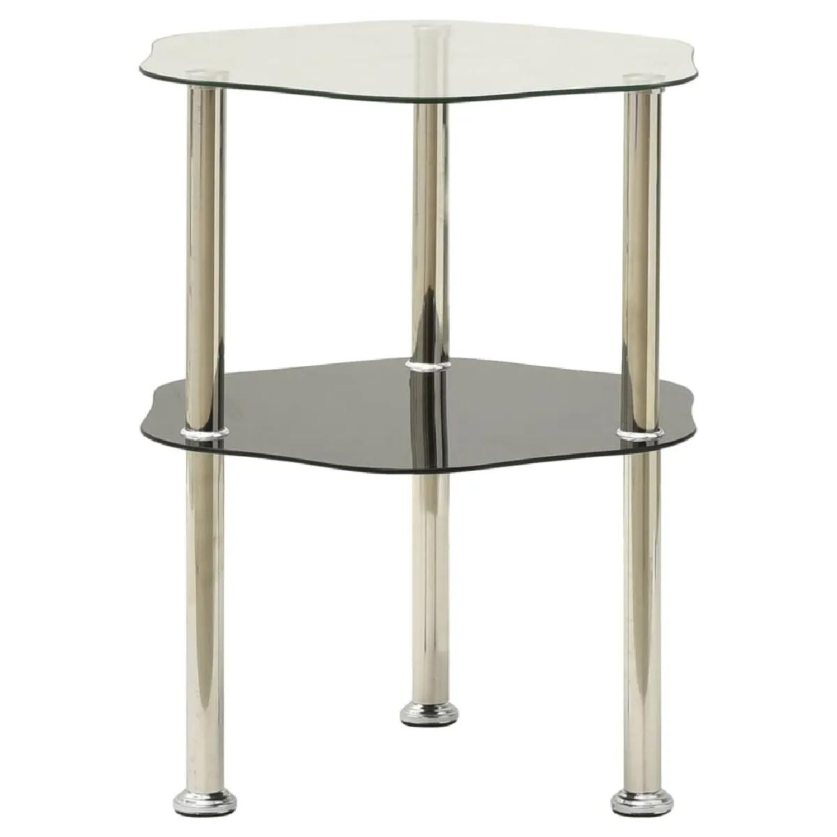 vidaXL Table d'appoint Verre trempé - vue 2