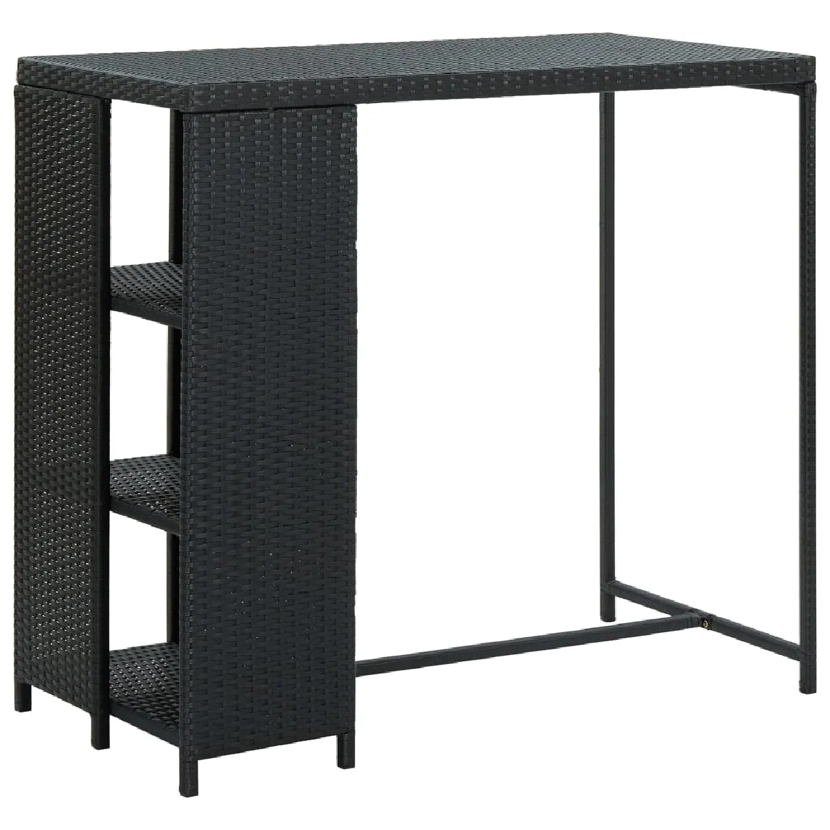 Vidaxl Table de bar avec rangement - vue 5