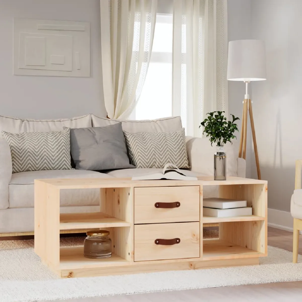 Vidaxl Table Basse - Bois De Pin