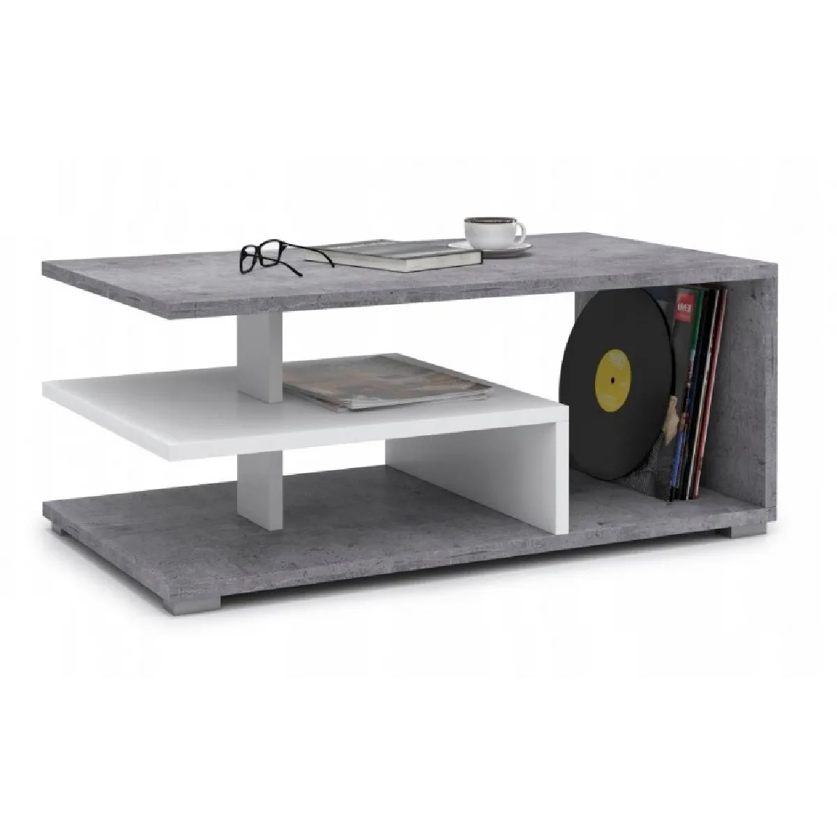 Meilleurs prix pour DUSINE Table basse ristoff béton - 90 cm