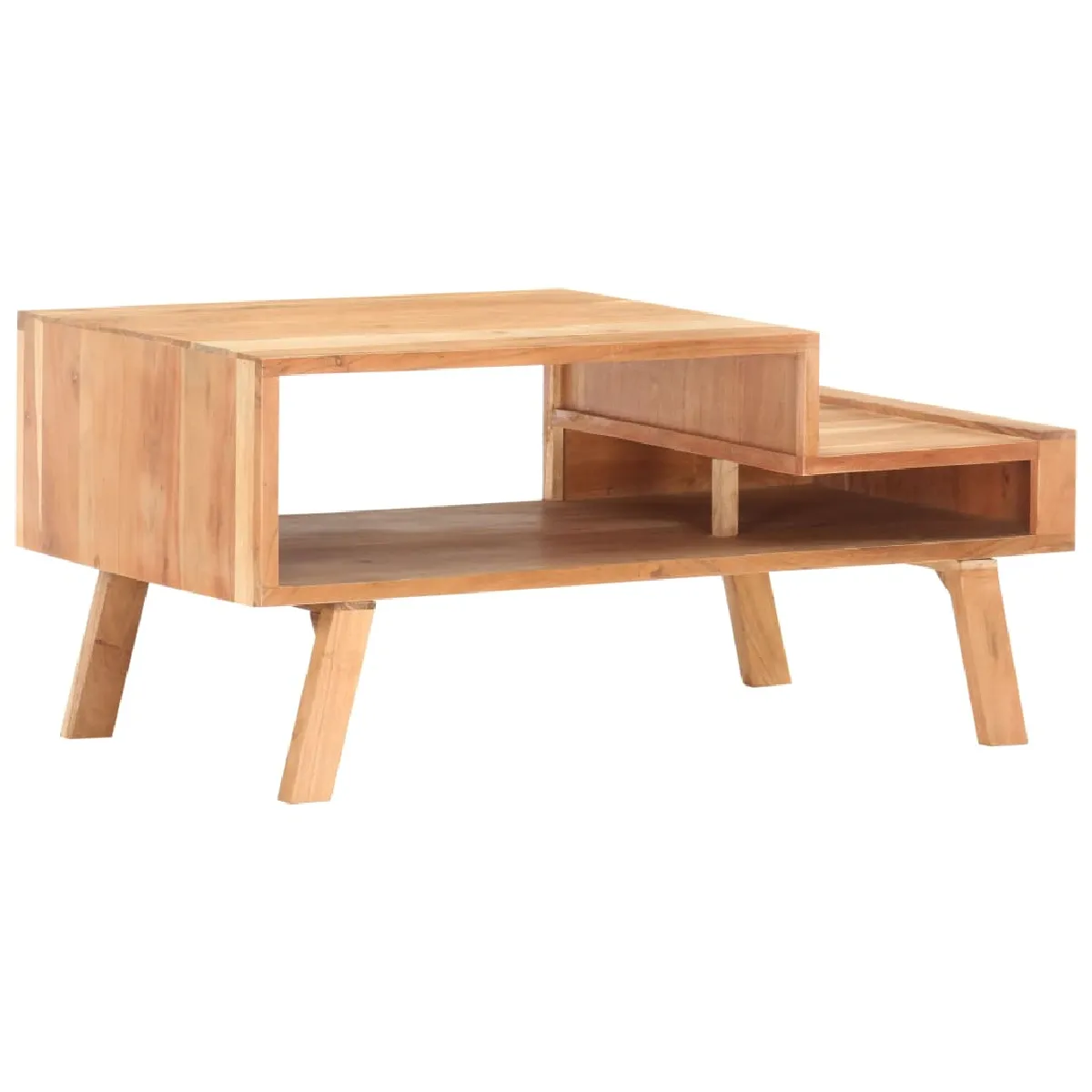 vidaXL - Table basse - Acacia massif - 100 x 50 x 45 cm - Image 2