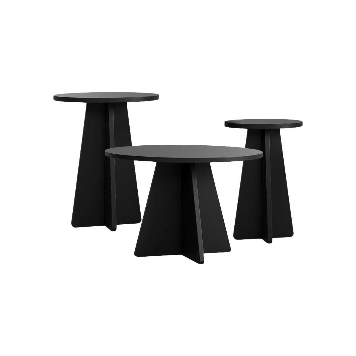 Comparer les prix de Hanah Home Ensemble 3 tables basses Mushroom