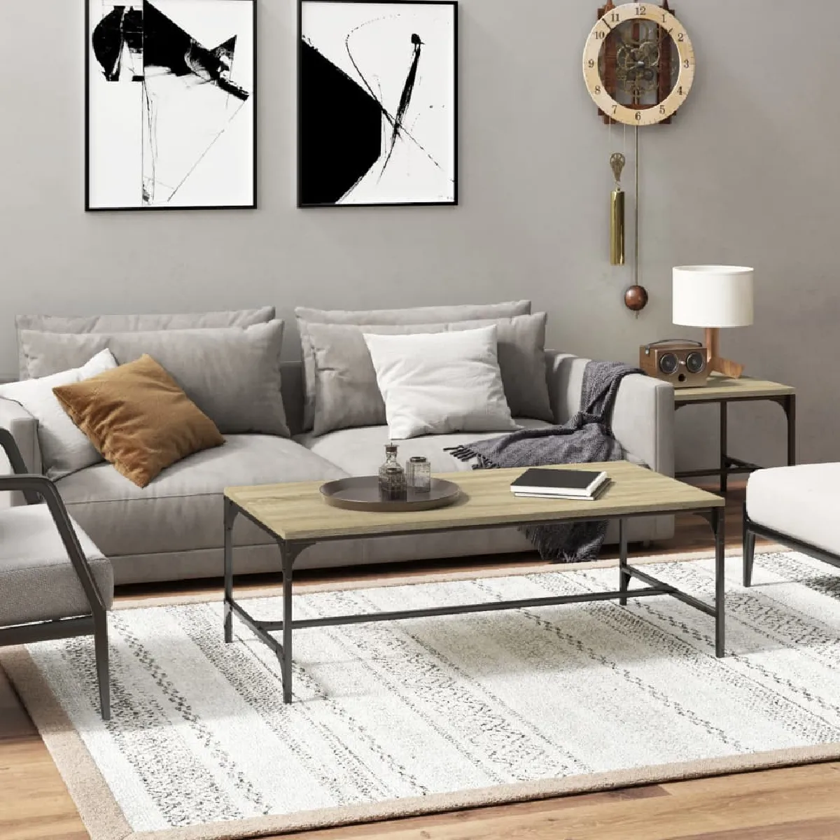 Comparer les prix de vidaXL Table Basse Chêne Sonoma 100 cm